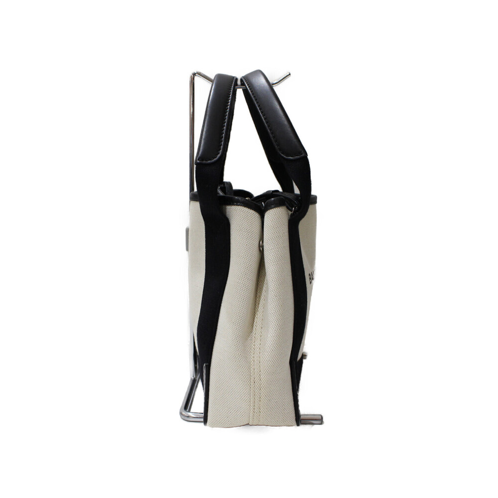 Balenciaga Cabas black Navy handbag pouch canvas calfskin XS shoulder bag Blue - Picture 1 of 7